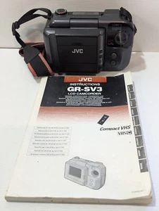 JVC Compact VHS-C LCD Camcorder Video Camera GR-SV3 W/Manual Untested - Picture 1 of 11