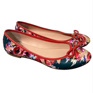 Kate Spade Willa Blurry Floral Nappa Leather Ballet Flats Size 7 - Picture 1 of 5