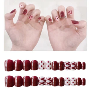 Wearable Nail False Nails Length Removable / Girl Nail Patch (#12) - Picture 1 of 5