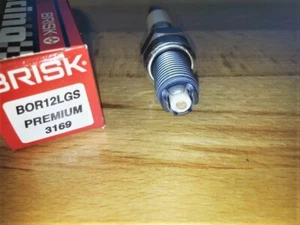 BRISK BOR12LGS Multipoint Upgrade Racing Spark Plugs fits: Sachs Motorcycles - Picture 1 of 7