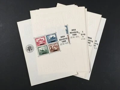 GERMANY EXHIBITION 1999 IBRA NÜRNBERG "GERMAN REICH BLOCK 1" ENGROS 50x 'm5455 - Image 1 of 4