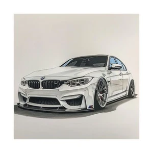 BMW Competition Car Poster High Quality Wall Art Decor for Home Office or Garage - Picture 1 of 29
