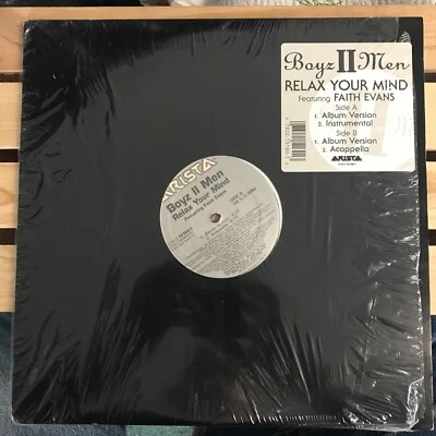 BOYZ II MEN~FAITH EVANS~Relax Your Mind 12" SINGLE EP - NM VINYL - Image 1 of 4