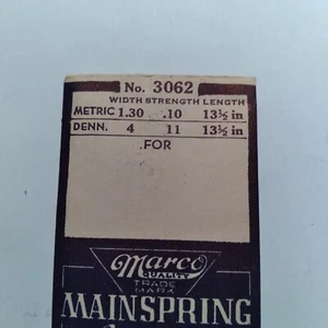 Marco 3062 main Spring 1.30  .10  13 1/2 in  b39 - Picture 1 of 1