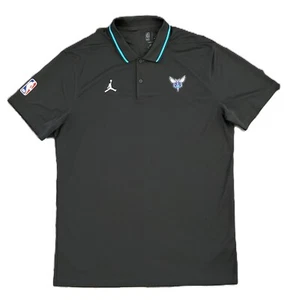 Charlotte Hornets Shirt Mens L Nike Dri Fit Jordan Jumpman Team Coach Issue NBA - Picture 1 of 14