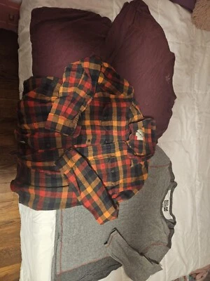 Lote de 3 camisas de manga larga American Eagle, hebilla recuperada para hombre 2x Foto 1 de 4