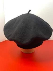 Parkhurst 11" Diameter Cotton Knit Beret Hat Cap - 100% Wool - Picture 1 of 5
