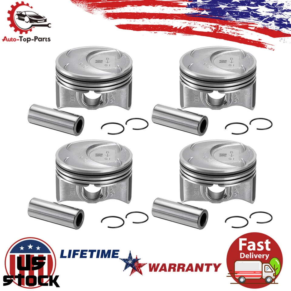 Juego de pistones y pasadores y anillos para Hyundai Sonata 2011-2016 2,0 L (de gran tamaño +0,5 mm) Foto 1 de 4