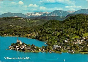 Maria Worth Hamburg Austria aerial view pm 1979 Postcard - Picture 1 of 2