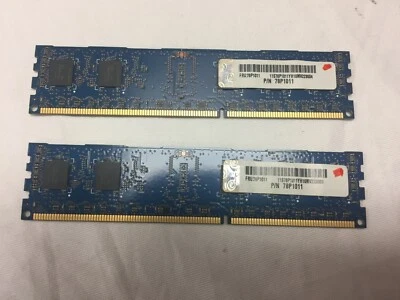 IBM EM04 4GB 2x 2GB 78P1011 1066MHz 2Gb PC3-8500 DDR3 ECC RDIMMs pSeries iSeries - Image 1 of 4