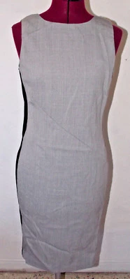 DVF Diane von Furstenberg Womens Dress Size 6 Gray Wool Blend Black Career Work - Image 1 of 4