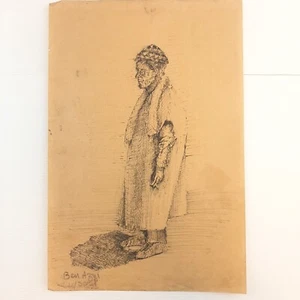 Bozzetto disegno a china originale risalente al 1900 artista Benazzi - Picture 1 of 1