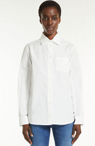 weekend max mara immaculate white cotton l.s classic shirt Sz 10 EUC