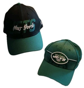 New York Jets NFL Mütze Football grün Herren Gr. L/XL EUC verstellbar 2 Hüte Vintage?     - Bild 1 von 8