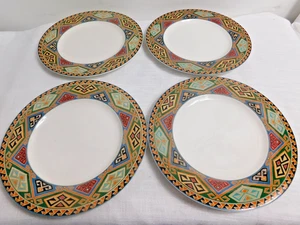 H7 - Christopher Stuart Optima La Brea Dinner Plates Lot of 4 - Picture 1 of 5