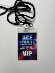 KISS Ace Frehley VIP Pass Pencil Balloon Postcard & Pic Birthday Bash 2002 - Picture 1 of 18