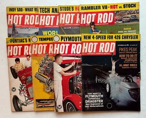 Hot Rod magazine lot 1963 (8) issues Various Months *free shipping 1AAB - Bild 1 von 1