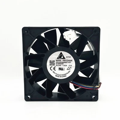 Delta PFB1224GHE 24V 1.62A 12038 12 Cm 4 Pin High Air Volume ABB Inverter Fan - Image 1 of 4