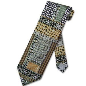 Antonio Ricci SILK NeckTie Made in ITALY Geometric Design Mens Neck Tie #3104-5 - Picture 1 of 2
