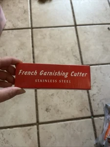 Vintage French Garnishing Cutter, Stainless Steel, Original Box - Picture 1 of 3