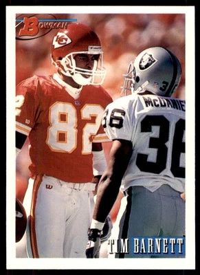 1993 Bowman Tim Barnett Kansas City Chiefs #167 - Image 1 of 2