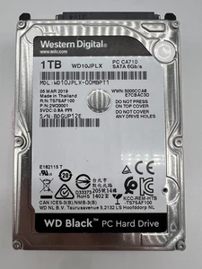 WD10JPLX 1 TB 2,5" SATA HDD - WD Nero Performance Disco rigido per laptop - Foto 1 di 9