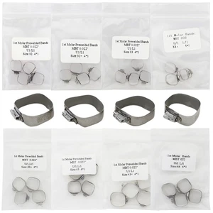 Dental Orthodontic Molar Bands MBT 0.022 32-44 Prewelded 1st Molar Single Tube - Picture 1 of 49