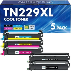TN229XL TN229 Toner 5PK For Brother HL-L3220CDW MFC-L3780CDW L3280CDW 8395CDW - Photo 1/2