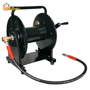 Carrete de manguera 5000 PSI 3/8" x 200' para lavadora de alta presión y chorro de alcantarillado - Imagen 1 de 12