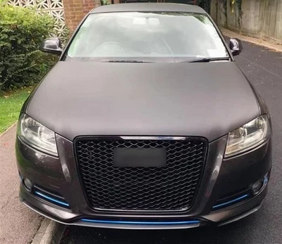 适用于奥迪 A3 S3 RS3 黑色前保险杠 Henycomb 烤架 2008 2009 - 2011 2012 — 第 1/4 张图片