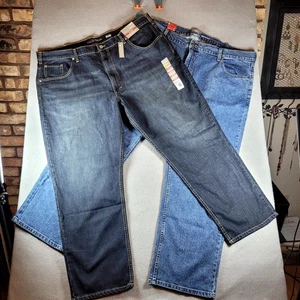 2 Pair Mens Blue Jeans SIZE 46x30 LEVI STRAUSS Signature Gold & FALLS CREEK - Picture 1 of 14