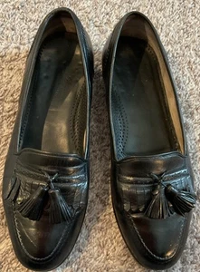 Herren Cole Haan Quaste Halbschuhe Schwarz Leder 8M - Bild 1 von 4