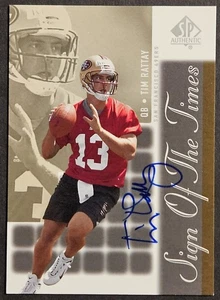 2000 SP Authentic Sign of the Times #TR Tim Rattay Rookie Autograph RC Auto - Bild 1 von 2