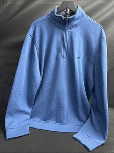 Nautica Fleecepullover Sweatshirt Herren XL Blau Freizeit - Bild 1 von 4