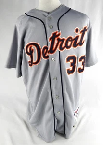 2007 Detroit Tigers Marcus Thames #33 Game Used Grey Jersey 48 616 - Bild 1 von 6