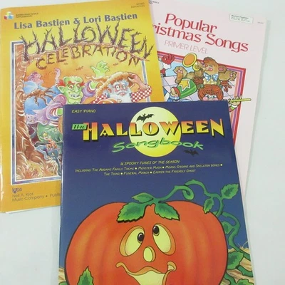 Halloween Songbook Sheet Music Lot Piano Adams Mash Casper Celebration Christmas - Image 1 of 4