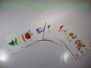 Hasbro 2005 Reading Alphabet Game Cards Learning Blue Red Double Side 30 Cards - Picture 1 of 3