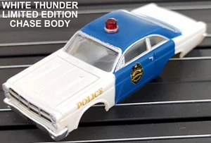 Ford Fairlane White Police Car JL TJet HO SlotCar BODY for AURORA autoworld DASH - Picture 1 of 8