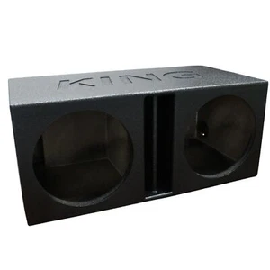 King Boxen 12" Dual belüftet geteilt gesprüht Universal Subwoofer Box AK-12DVL - Bild 1 von 5