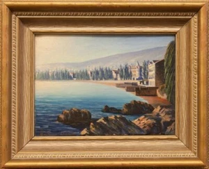 View of Feodosia, Crimea - ORIGINAL RUSSIAN LANDSCAPE DATED 1942 SIGNED - Picture 1 of 4