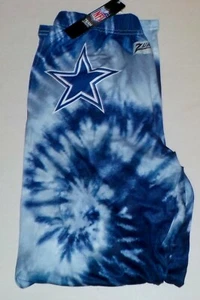 PANTALONI PIGIAMA DALLAS COWBOYS SLIP FOLLIA ZUBAZ TIE DYE UNISEX M L XL 2X NUOVI CON SCATOLA - Foto 1 di 2