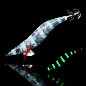 RUI SQUID JIG ABALONE FOIL GLOW KR124 GLOW SIZE 3.5 EGI FISHING LURE  - Bild 1 von 3
