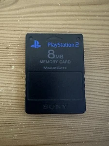 Official Genuine Sony PS2 Memory Card 8MB Playstation 2 Black - Picture 1 of 4