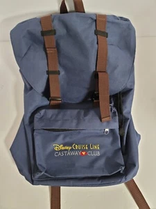 Disney Castaway Club Cruise Line Blue Canvas Backpack with Adjustable Straps - Picture 1 of 4