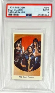 1978 SUZI QUATRO *RARE* 1/1 PSA 9 *UNIQUE* (NO OTHERS GRADED) **SWEDISH CARD** - Bild 1 von 4