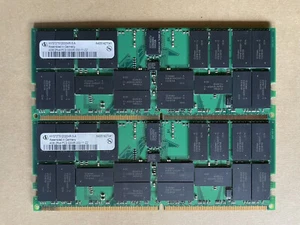 2x INFINEON HYS72T512020HR-5-A PC2-3200R DDR2 400 4GB 2Rx4 ECC REG SERVER MEMORY - Picture 1 of 1