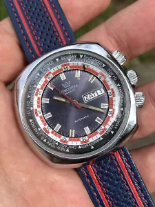 Vintage Concordia Triple Crown World Timer Herrenuhr Automatik FE 5611 43,5 mm - Bild 1 von 12