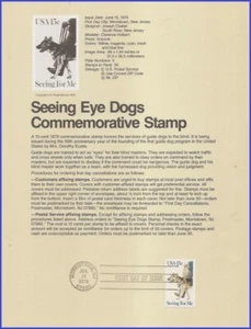 USA5 #1787 U/A SOUVENIR PAGE FDC   Seeing Eye Dogs - Picture 1 of 1