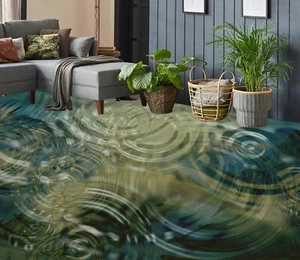 3D Water Pattern 40RAIN18 Floor WallPaper Murals Wall Print Decal AJ Honey - Picture 1 of 6