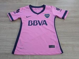 2013/2014 Pink Boca Jnrs Away Football Shirt Nike Thai Market Age 9-10 yrs CABJ - Picture 1 of 8